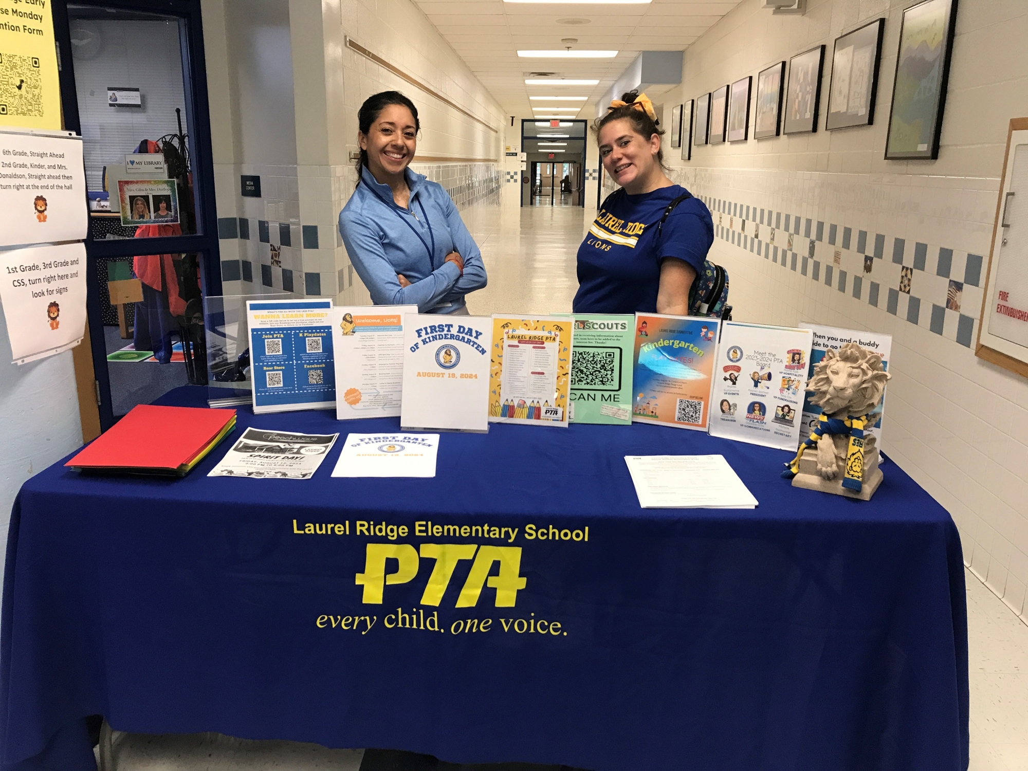 PTA Representatives help out during Open House