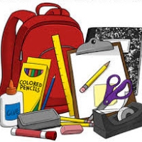 clipart of school supplies